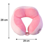 Cosy plush neck pillow for long trips and office naps