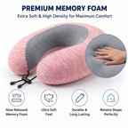 Portable neck pillow with soft cover and drawstring toggle