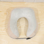Lightweight beige U shaped pillow for comfortable rest