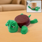 Cute turtle cup coaster in plastic with a cartoon design on a table