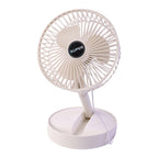 Collapsible USB fan that folds flat for travel