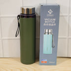 Reusable insulated steel bottle for all day temperature control