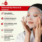 Close-up of Vitamin C Face Sheet Mask with deep hydration benefits