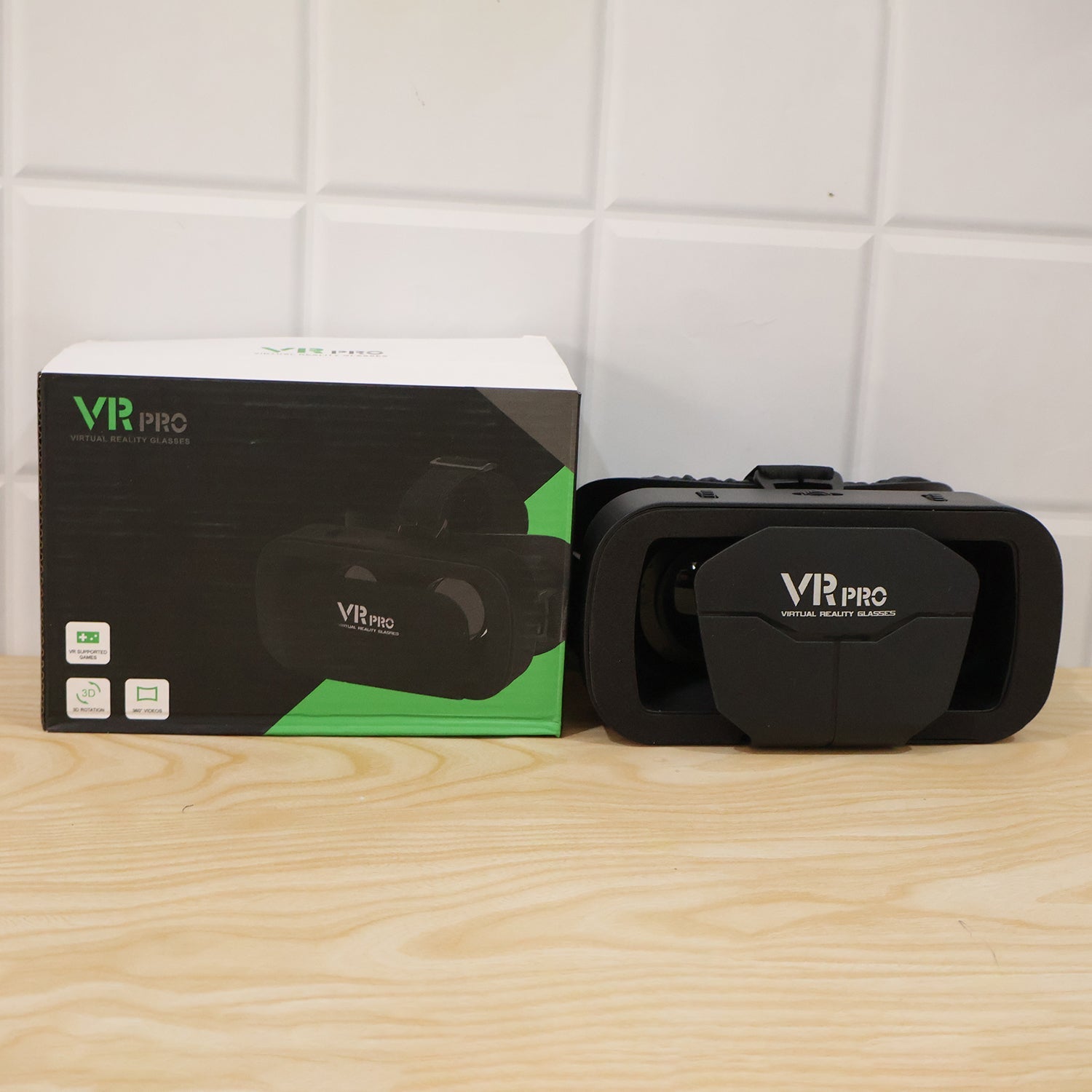 3D VR Box Headset – Adjustable Lenses for Comfortable VR Experience