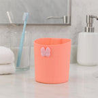 Toothbrush cup holder stand mounted on bathroom wall