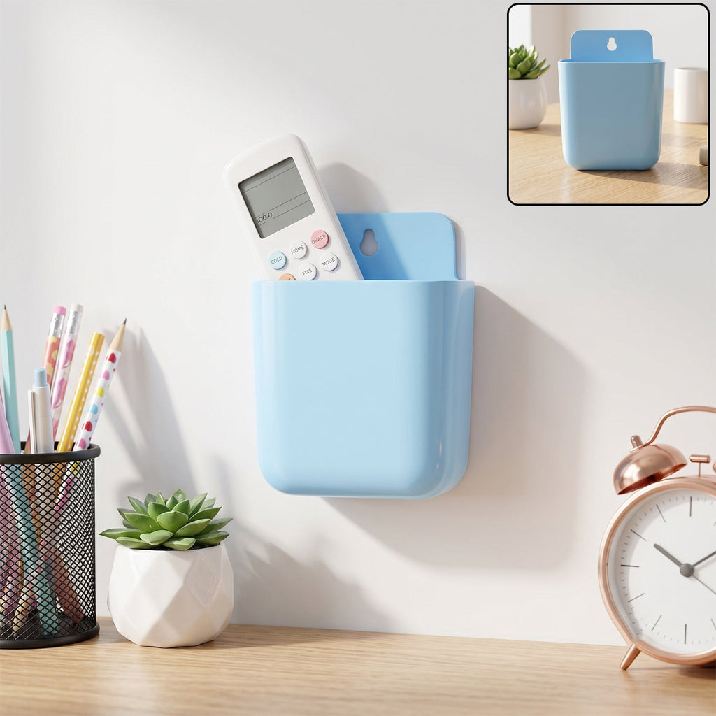 Wall Mounted Storage Pocket – Durable Plastic Organizer for Home
