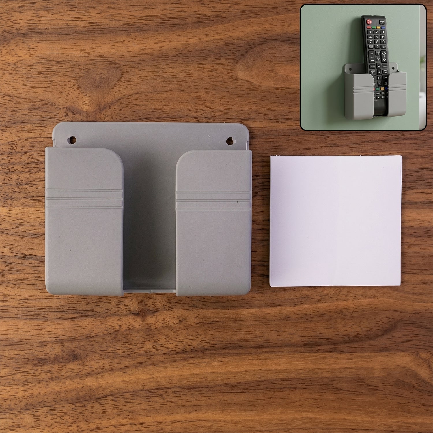 Wall mount mobile remote holder organizer