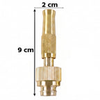 Golden Brass Garden Hose Water Nozzle Spray Gun with Quick Connect Tap Adapter (1 Set) view 6