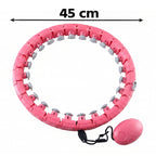Smart fitness hula ring with adjustable links for exercise