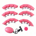 Waist slimming hula hoop with massage ball for shaping