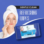 Beautiful Basics Face Wipes displayed with fresh ingredients like fruit extracts.