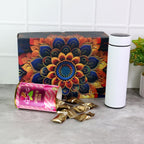 Premium rose almonds gift hamper box with festive packaging
