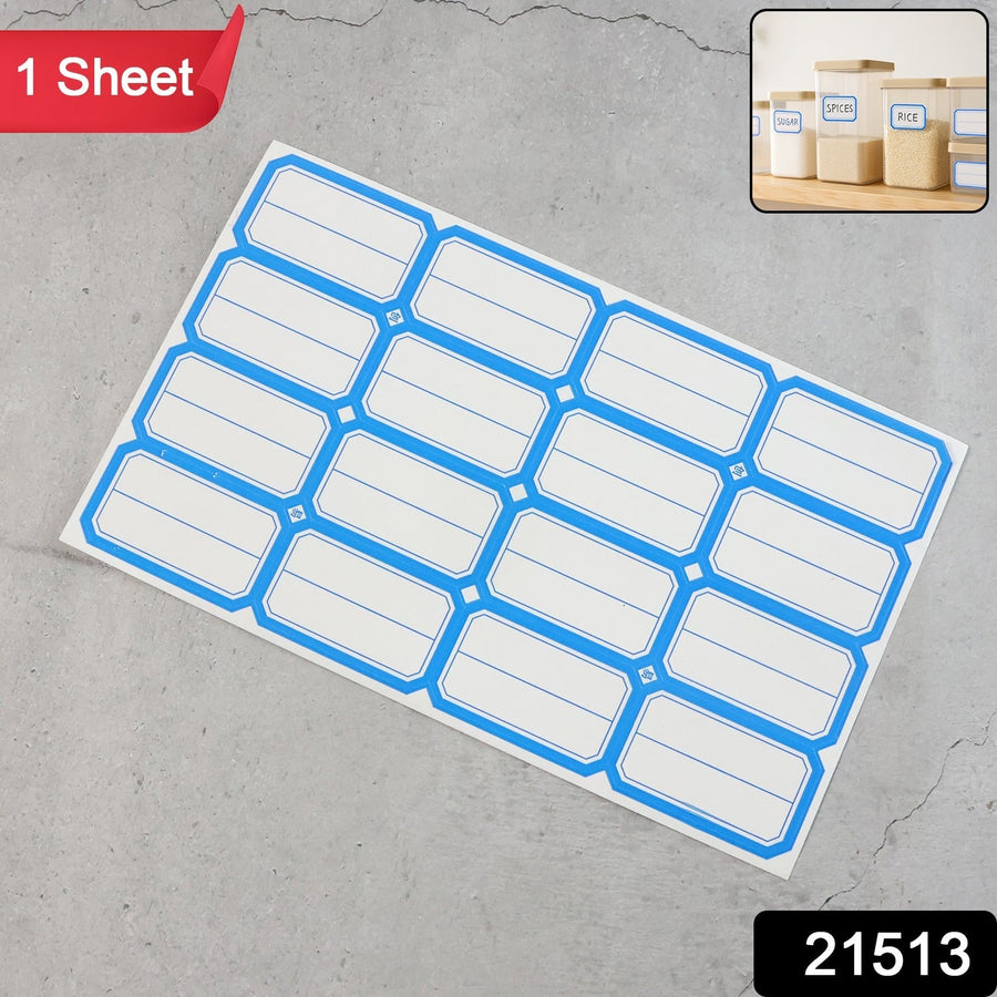 Self-Adhesive Label Stickers – Durable Rectangular Sheets for Organizing