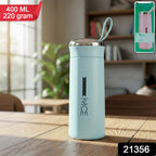 Reusable glass water bottle ideal for daily hydration