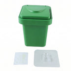 Mini Dustbin Shape Ashtray, Wall-Mounted and Tabletop Ashtray with Flip Lid (1 Pc)