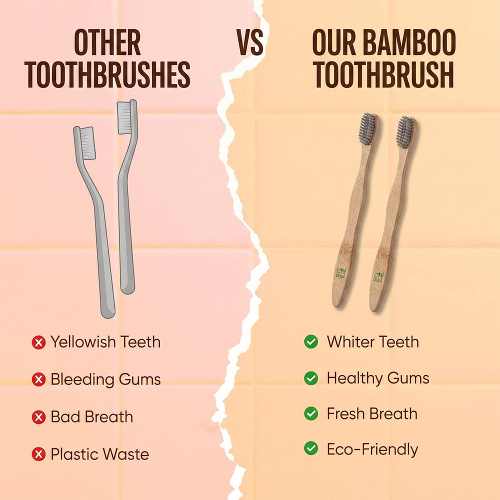 Eco friendly wooden toothbrush for sustainable oral care