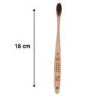 Soft Bristle Bamboo Toothbrush, Eco-Friendly Wooden Toothbrush with Engraved Handle (1 Pc)