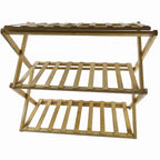 Bamboo rack folding view