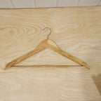 Heavy duty wooden garment hanger with pant bar for home use