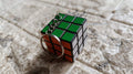 Vibrant Mini Magic Cube Puzzle keychain, a fun brain game for kids.