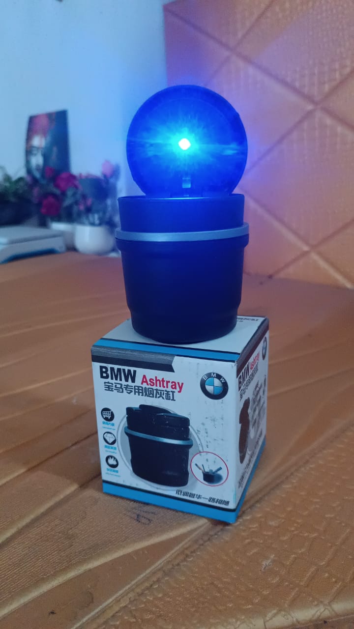 Car ashtray showcased in lifestyle car interior setting