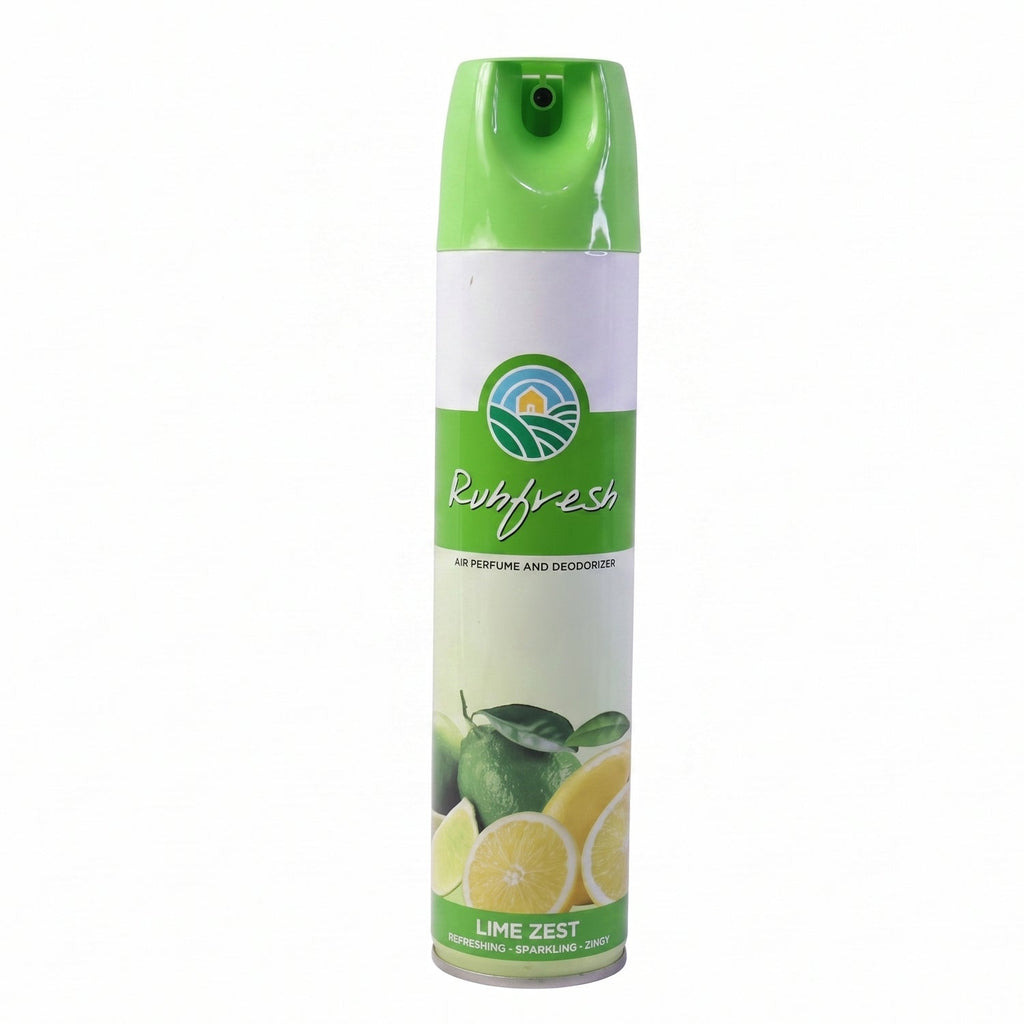 Close-up of Lime Zest Air Freshener Spray bottle