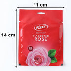 Side view of Maxs gel air freshener showing size and design