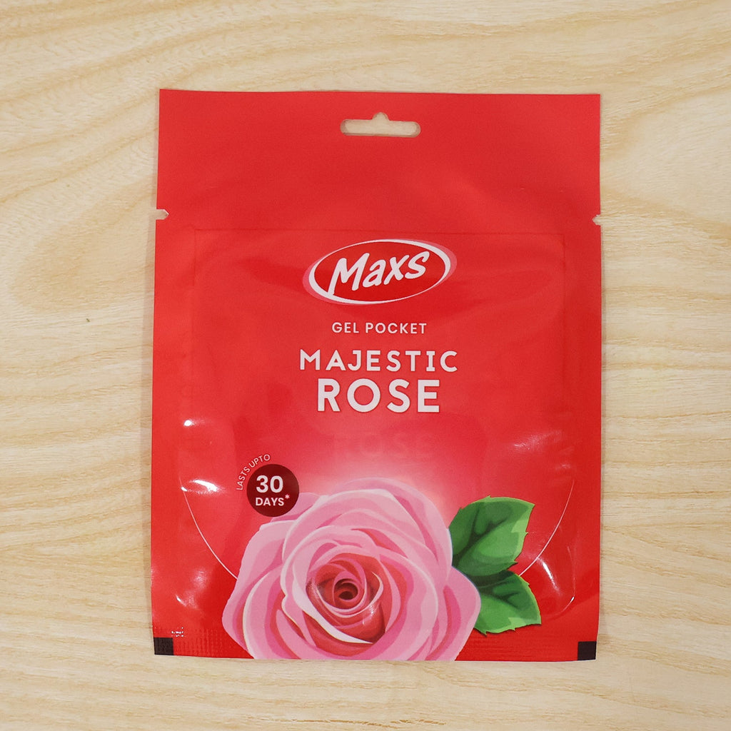 Maxs gel air freshener with rose petals for fragrance enhancement