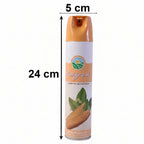 Close-up of sandalwood air freshener spray nozzle
