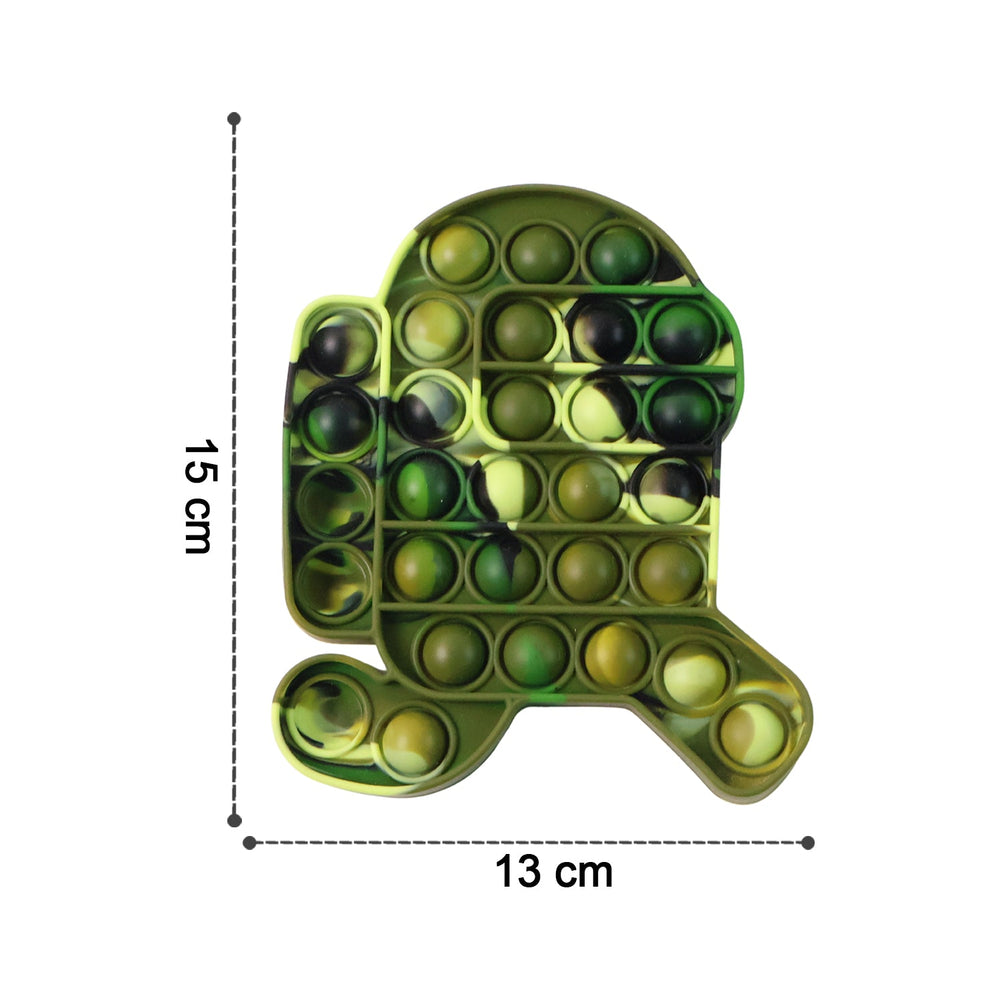 Size reference showing compact silicone Pop It Fidget Toy for portability