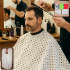 Professional waterproof hair cutting cape with adjustable neck for barbers