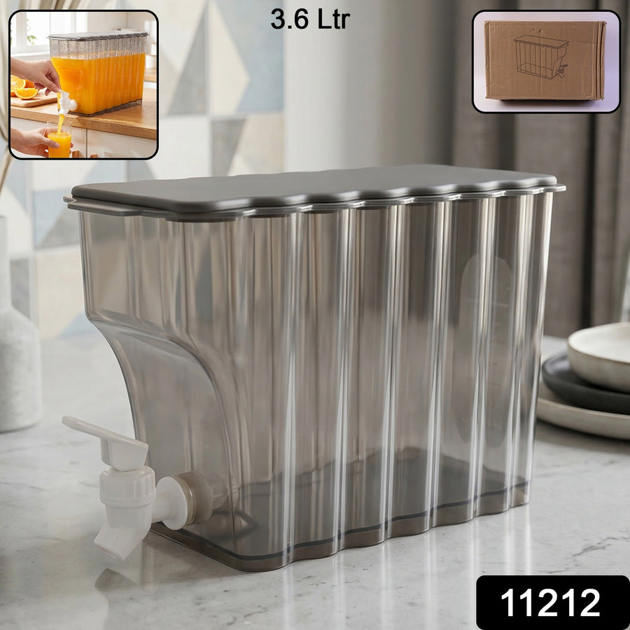 Water Jug with Tap Dispenser – 3.6 Litre Compact Plastic Design