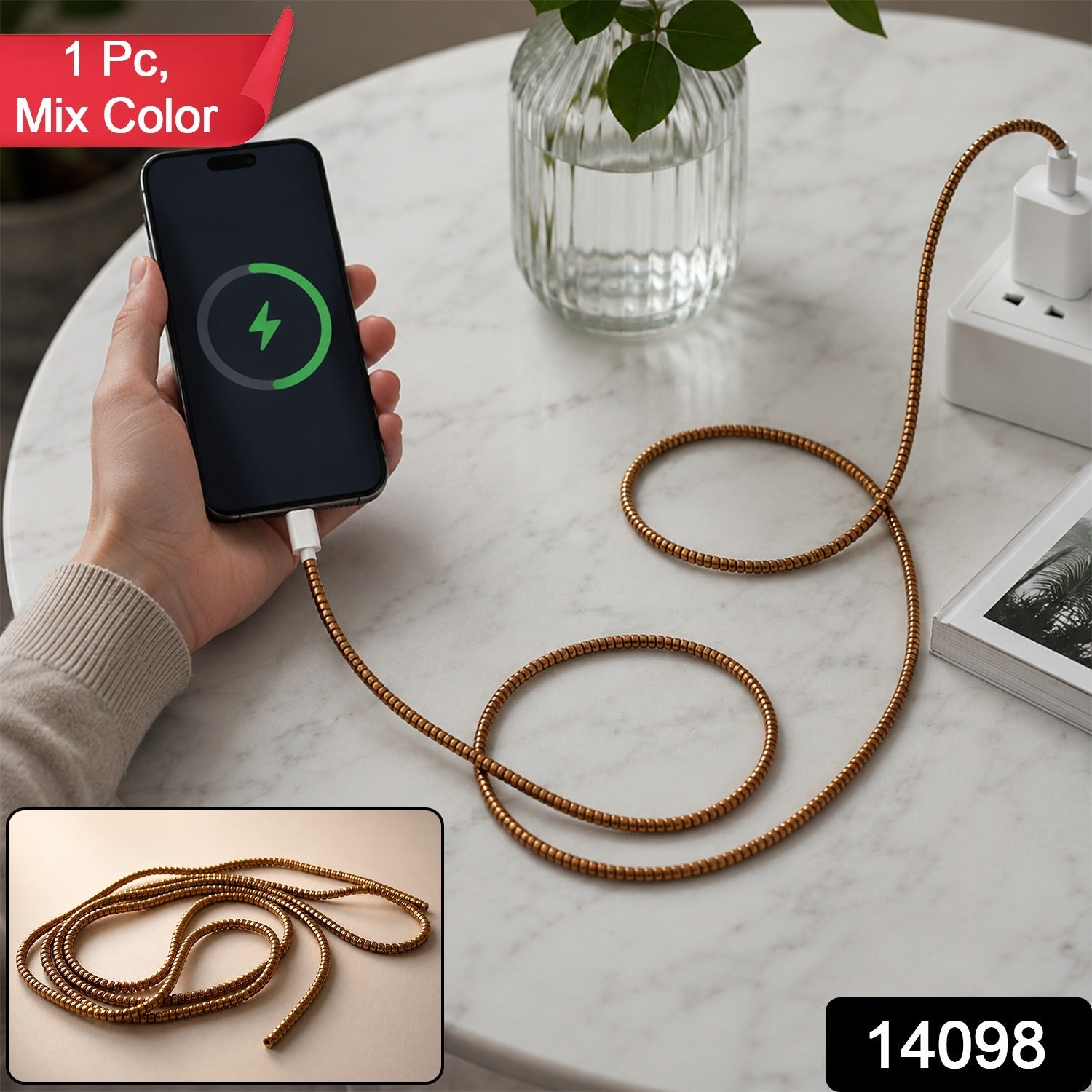 Spiral Cable Protector Sleeve – Durable Flexible Cord Saver