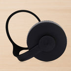 Sleek black vacuum-insulated stainless steel water bottle