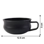 Size comparison showing large capacity deep handle bowl