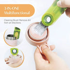Travel-friendly multipurpose cleaning brush tool