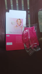 Soft moisturizing gloves helping improve hand texture and appearance