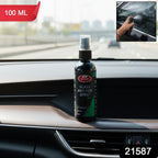 Car glass treated with anti fog spray for improved visibility