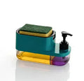 3 in 1 Soap Dispenser for Kitchen Dishwasher Liquid Dispenser Pump with Sponge Kitchen Cleaner
