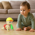 Realistic crawling baby toy designed to stimulate toddlers aged 3 and up