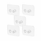 Adhesive hooks set for damage-free home organization