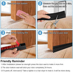 Weatherproof silicone door seal strip protecting from outdoor elements