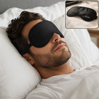 Men Sleeping Eye Mask Light Blocking Soft Adjustable for Sleep Travel (1 Pc)