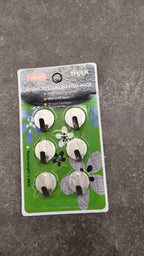 Self adhesive wall hooks displayed on interior wall