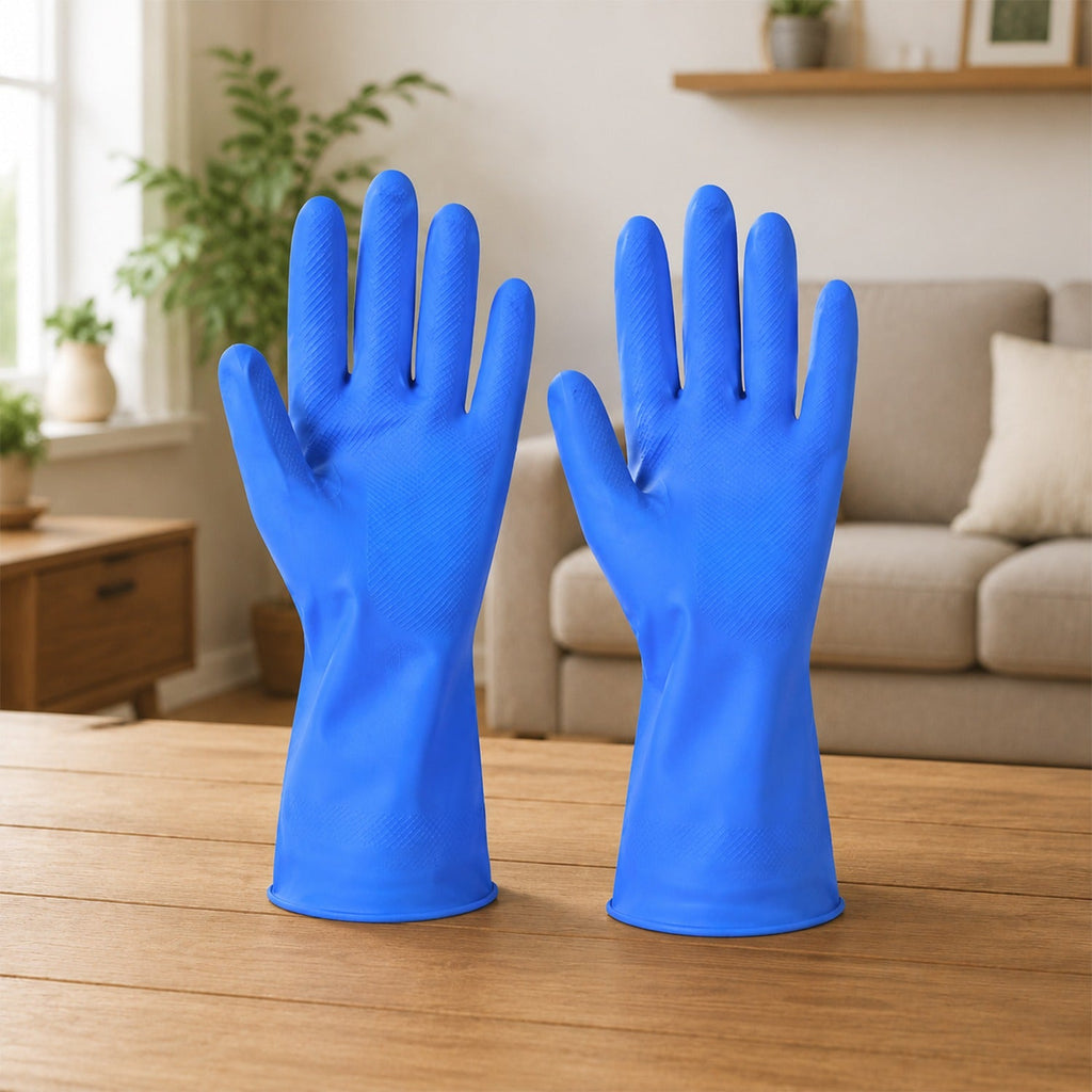 Waterproof Rubber Cleaning Gloves – Durable & Reusable Kitchen Gloves