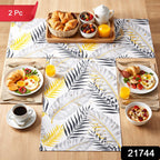 Double-sided reversible dining table mat for versatile use
