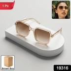 Set of retro sunglasses with gradient tinted lenses