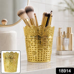 Makeup Brush Holder Metal Mesh Desk Organizer Stand for Vanity (1 Pc)