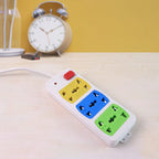 Power strip featuring compact design and safety mechanisms