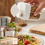 Four compartment plastic kitchen storage container